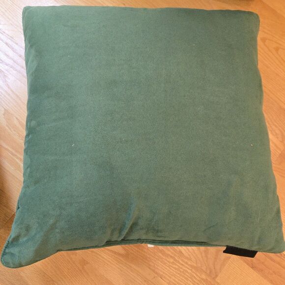 Laurel Burch Cats Tapestry Throw Pillow Christmas Tree Cats Animals 17" Green Bk - Picture 10 of 11